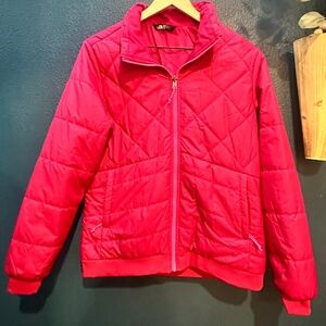 💗 The North Face Pink Puffer Bomber Jacket – Women’s Size Large 💗